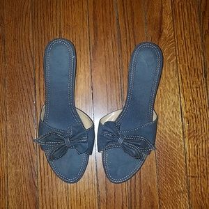 Denim Sandals with Kitten Heel 10